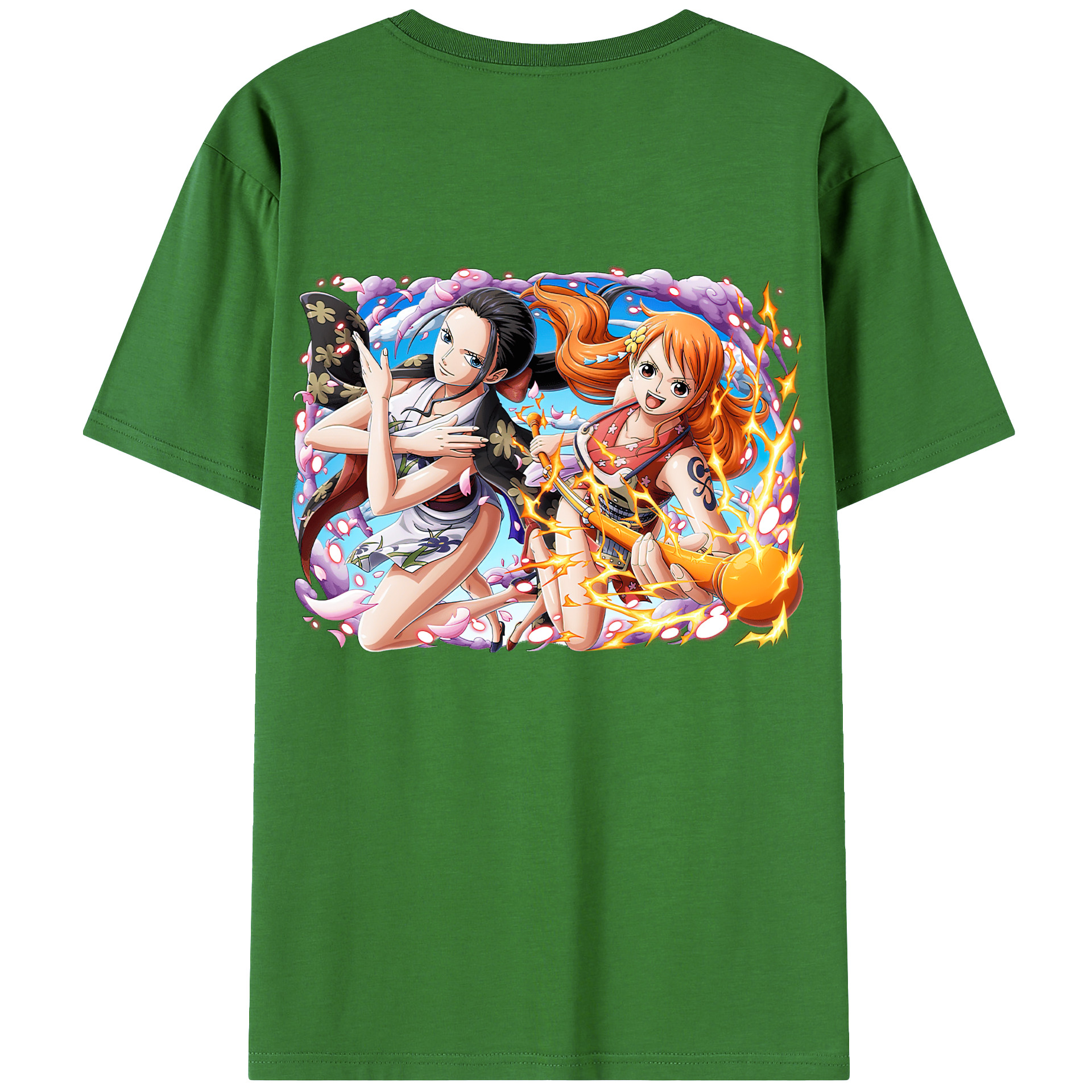（画像用） ワンピース ナミ ONE PIECE Nami レディース半袖Tシャツ(バックプリント)